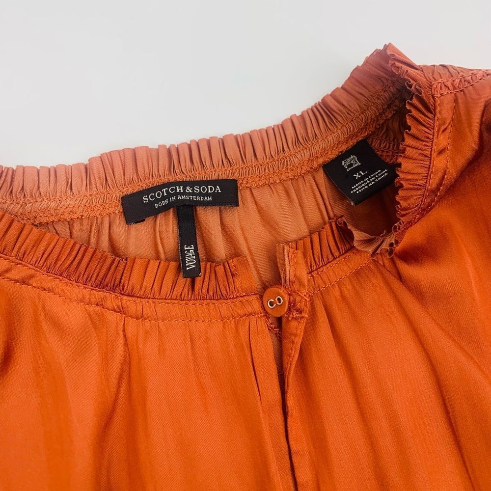 Scotch and Soda | Elegant Rust Blouse | size XL - image 4